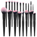 18 brushes for applying makeup powder