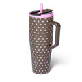 40oz Era Flip Handled Tumbler in Mocha Dot