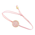 Adjustable Cross Bracelet in Lotus