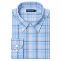 Aiken Windowpane Dress Shirt in Peach and Lilac