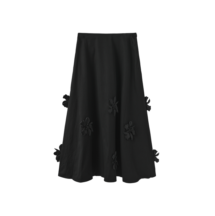 Applique Poplin Skirt