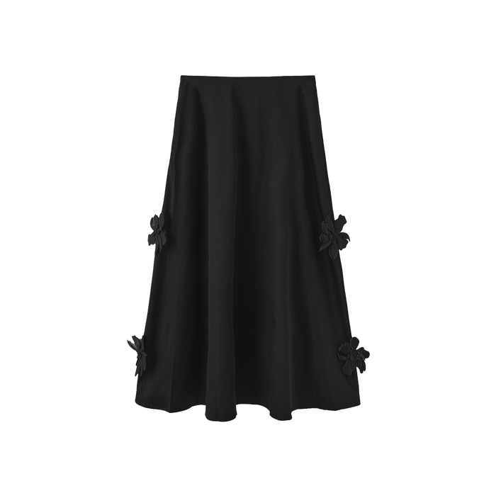 Applique Poplin Skirt