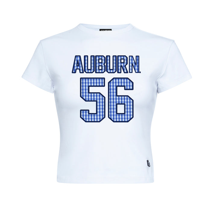 Auburn Tigers Gingham Baby Tee