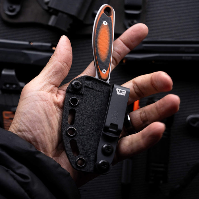 Additional Kydex sheath for the Badrock knife, showcasing a secure fit and durable design for outdoor use.