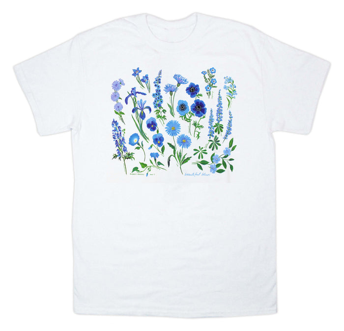 Beautiful Blues Adult White T-shirt