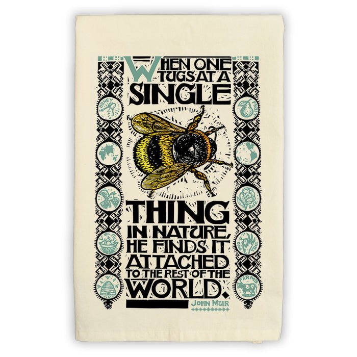 Bee A Single Thing Tea Towel Natural