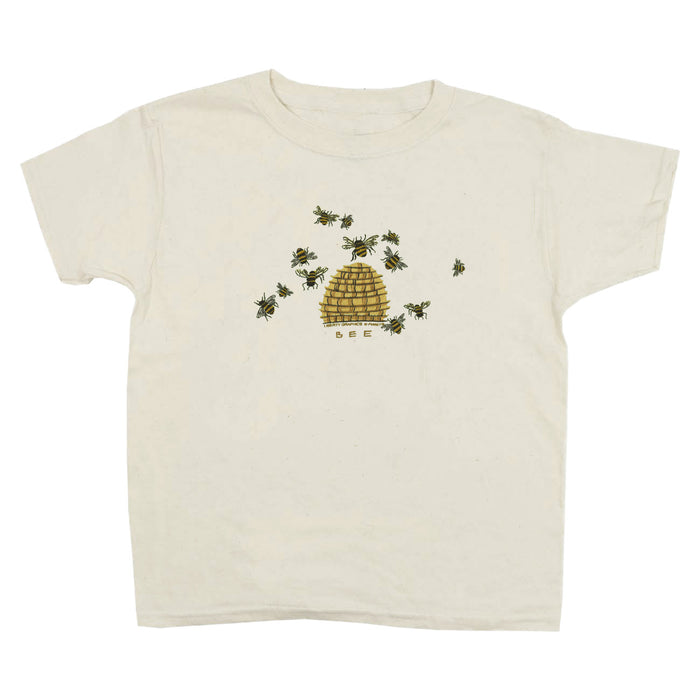 Bee Hive Youth Natural T-shirt