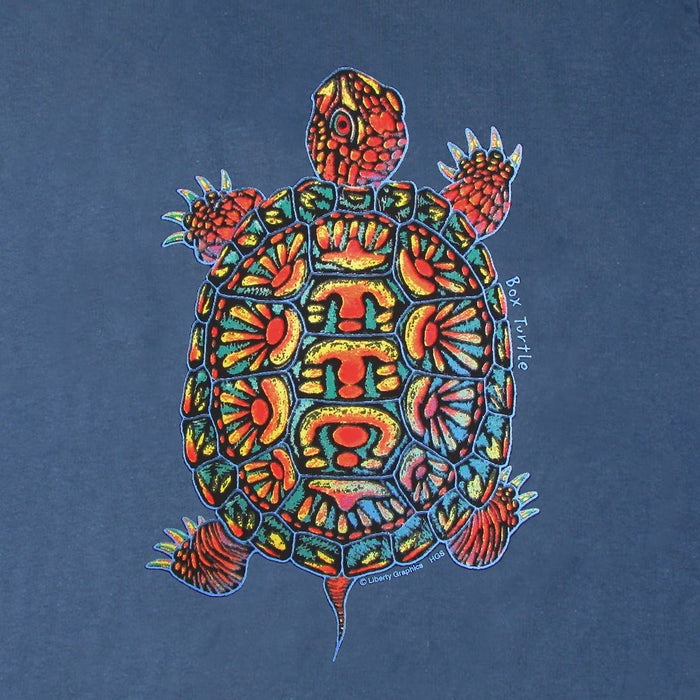 Box Turtle Adult Dusk Blue T-shirt