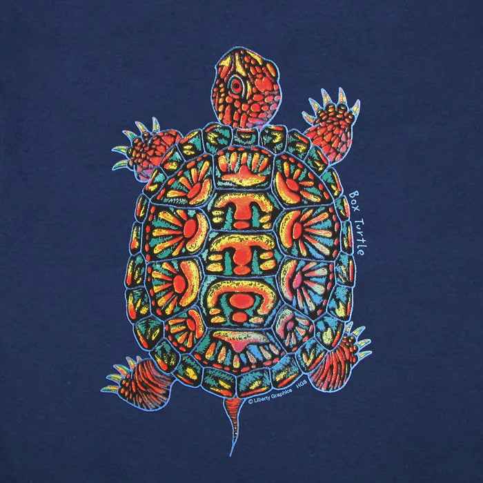 Box Turtle Youth Navy T-shirt