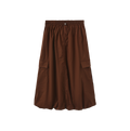 Bubble Hem Pocket Skirt