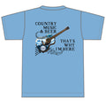 Busch Light Country Music & Beer Short Sleeve T-Shirt in Blue