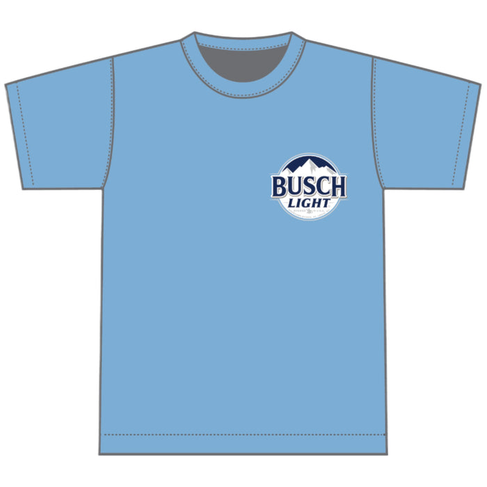 Busch Light Country Music & Beer Short Sleeve T-Shirt in Blue