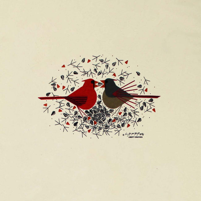Cardinal Courtship Adult Natural T-shirt