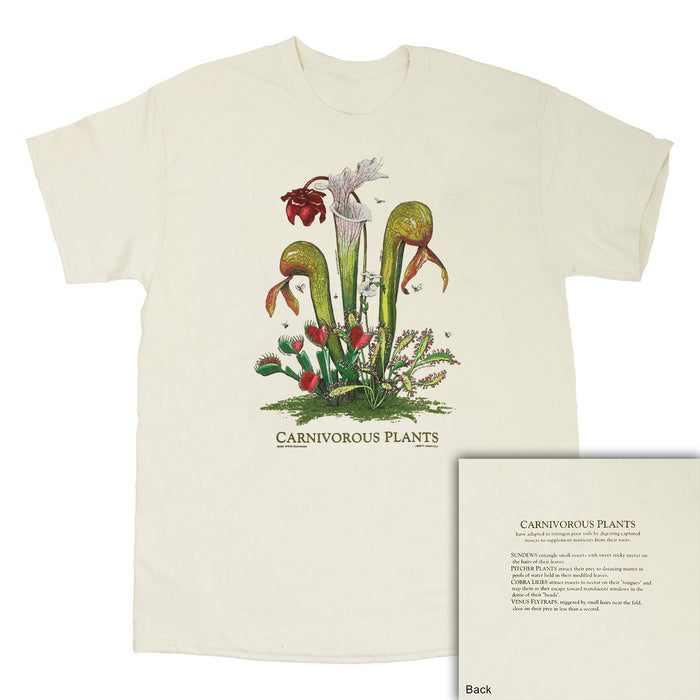Carnivorous Plants Adult Natural 2-sided T-shirt