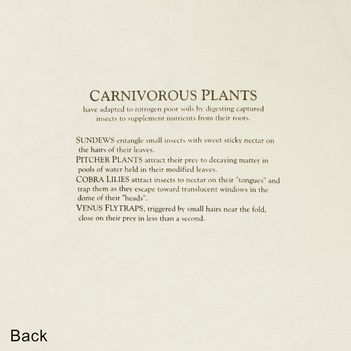 Carnivorous Plants Adult Natural 2-sided T-shirt