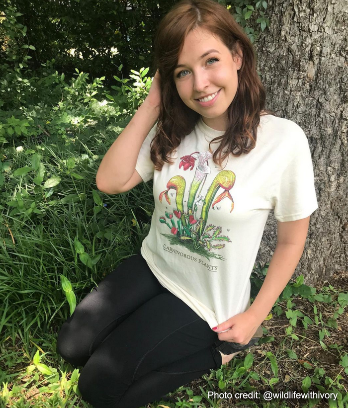 Carnivorous Plants Adult Natural 2-sided T-shirt