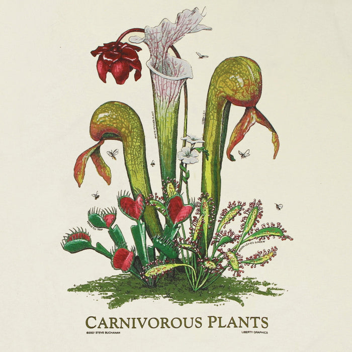 Carnivorous Plants Adult Natural Organic 2-sided T-shirt