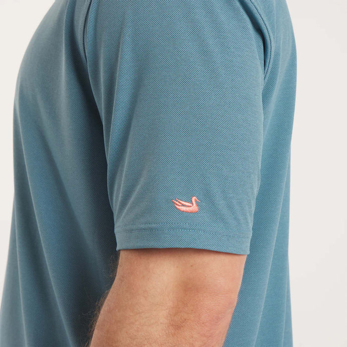 Causeway Mesh Performance Polo in Teal