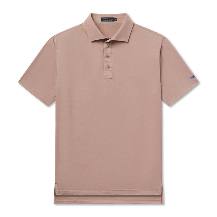 Causeway Mesh Performance Polo in Washed Peach