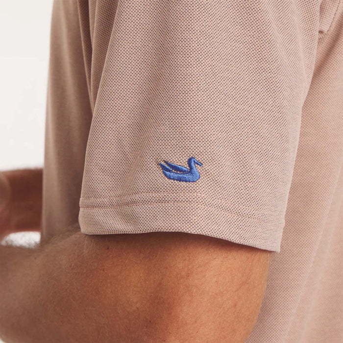 Causeway Mesh Performance Polo in Washed Peach