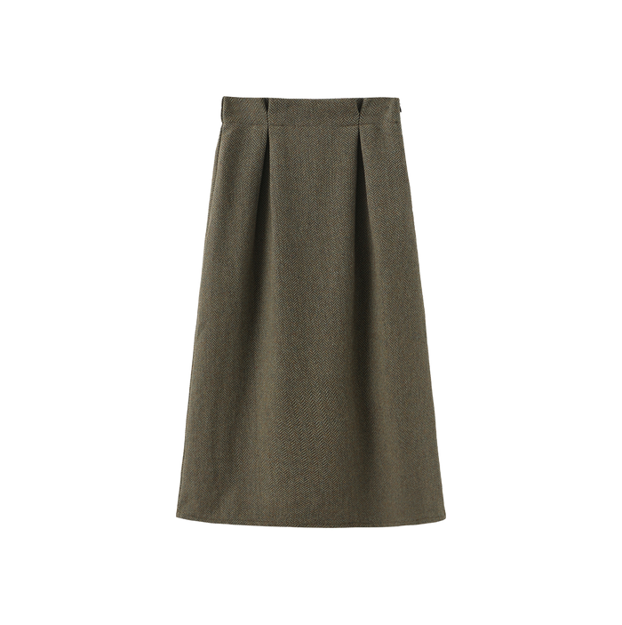 Chlo Wool Midi Skirt
