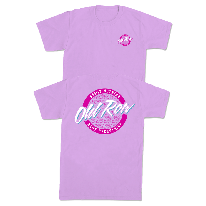 Circle Logo Short Sleeve T-Shirt in Neon Violet