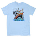 Circus Ship Light Blue Adult T-shirt
