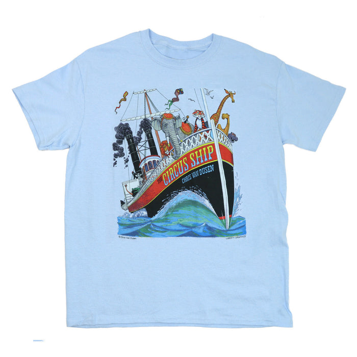 Circus Ship Light Blue Youth T-shirt