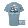 Cloudy Golf Cart Short Sleeve T-Shirt
