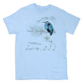 David Sibley's Great Blue Heron Adult Light Blue T-shirt
