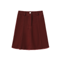 Denim Paneled Skirt