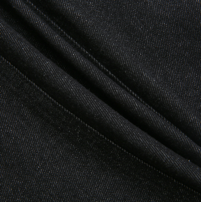 Denim Paneled Skirt