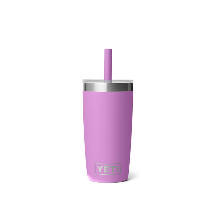 Yeti Desert Bloom Rambler 10oz Tumbler with Silicone Straw shown on a white background.