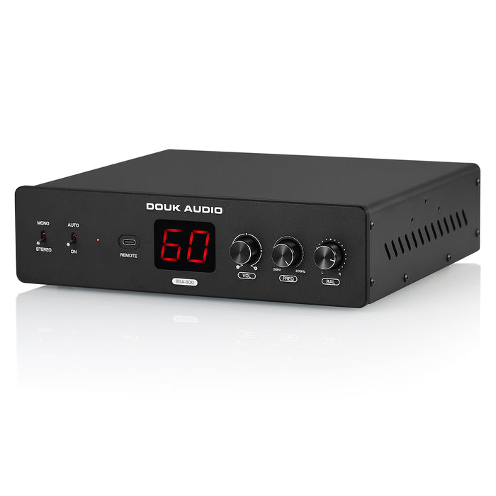 Douk Audio BSA-600 230W Bridge Stereo/Mono Bass Shaker Amplifier Subwoofer Power Amp for Transducer