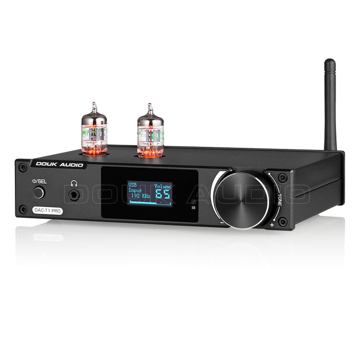 Douk Audio DAC-T1 PRO HiFi Tube Stereo Preamp USB DAC Bluetooth Receiver S/PDIF D/A Audio Converter