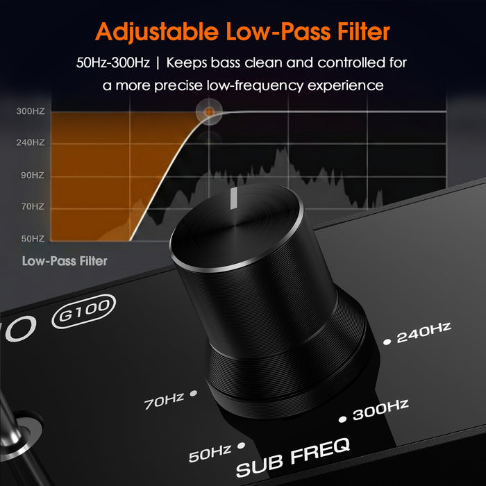 Douk Audio G100 Bass Shaker Amplifier for Tactile Transducer/Subwoofer 100W