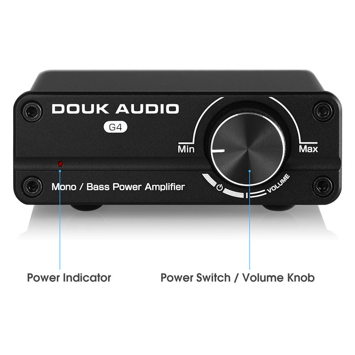 Douk Audio G4 Mono Channel Digital Amplifier Subwoofer/Full-Frequency Power Amp 100W