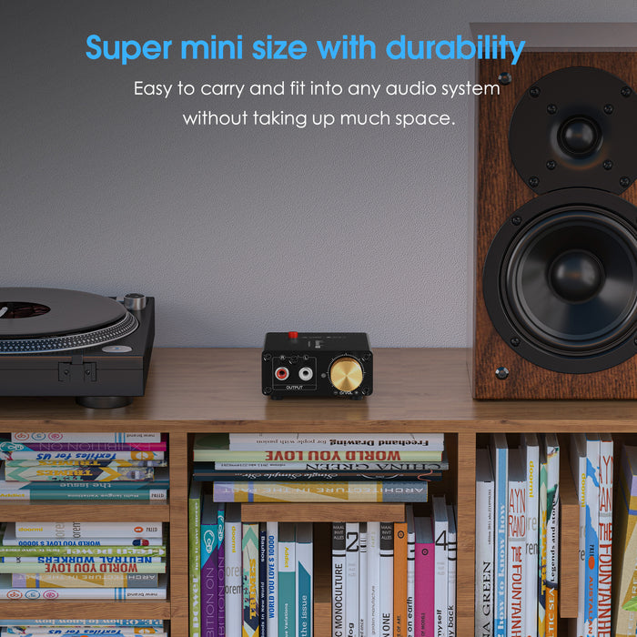 Douk Audio L1MINI Mini Stereo Line Level Booster Amplifier Audio Preamp 20dB Gain + Volume Control