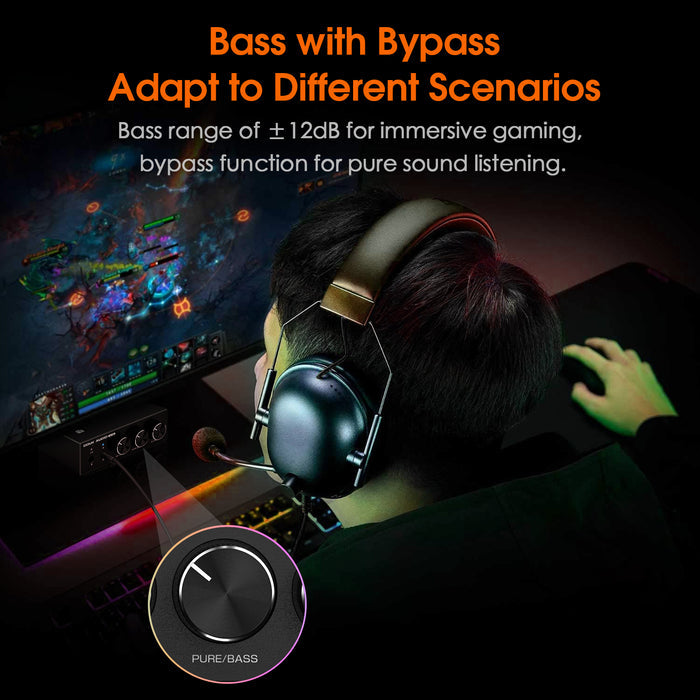 Douk Audio Q2PRO Mini Stereo Gaming DAC Headphone Amp USB/OPT D/A Converter