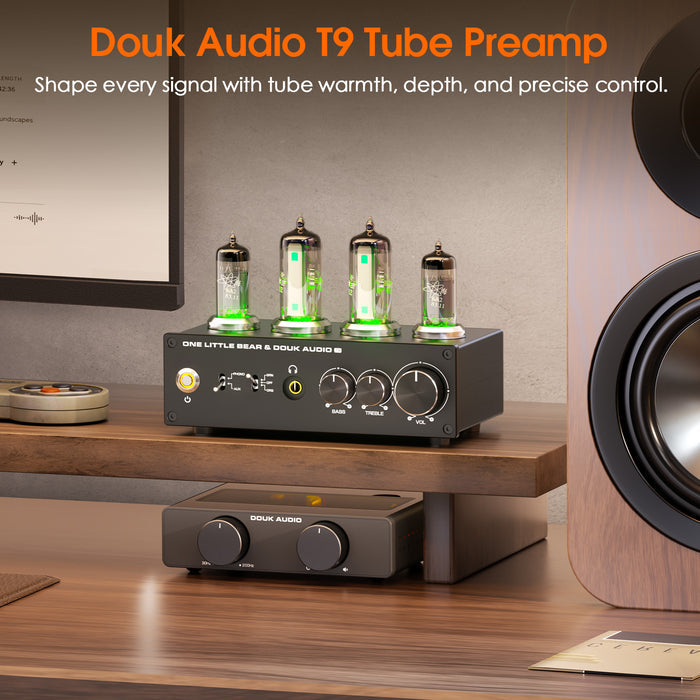Douk Audio T9 6E2 Vacuum Tube Preamp MM/MC Phono