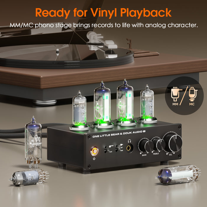 Douk Audio T9 6E2 Vacuum Tube Preamp MM/MC Phono