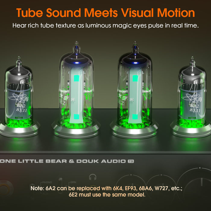 Douk Audio T9 6E2 Vacuum Tube Preamp MM/MC Phono