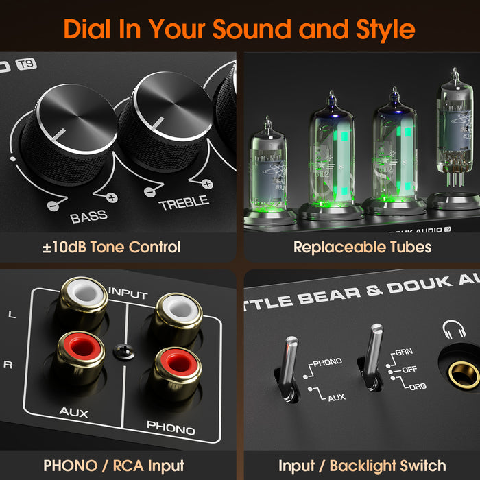 Douk Audio T9 6E2 Vacuum Tube Preamp MM/MC Phono