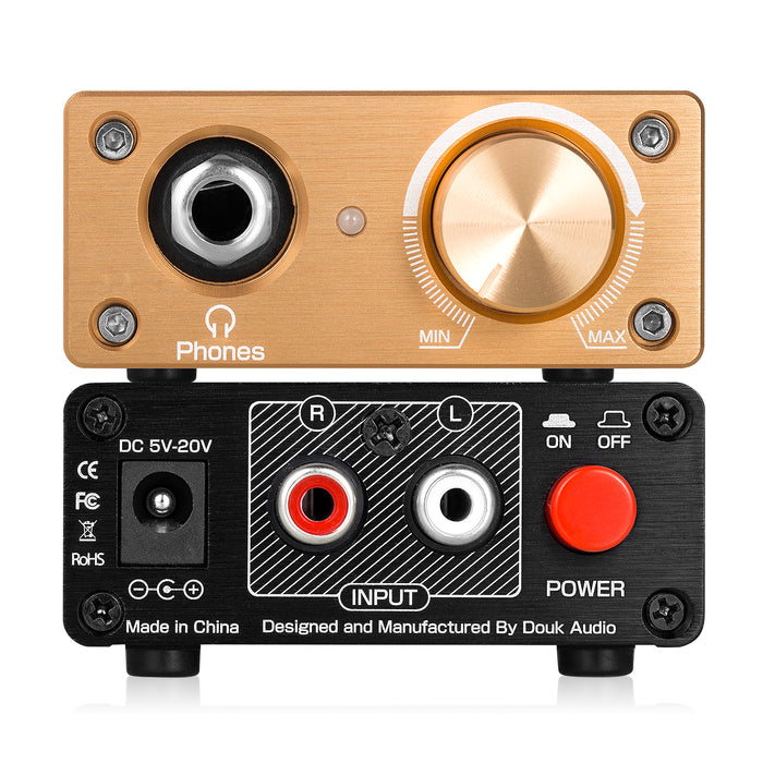 Douk Audio U3 Mini Class A Headphone Amplifier HiFi Desktop Stereo Amp for HD650/K701/DT880/T70/RS1e