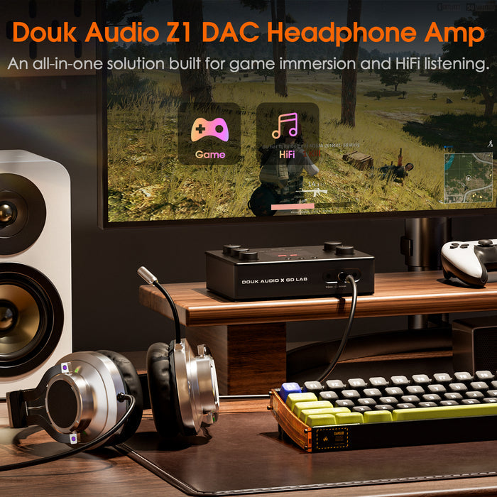 Douk Audio Z1 Gaming Headphone Amplifier with ESS9039 DAC Chip