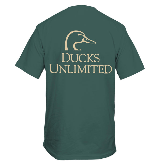 Ducks Unlimited Original Logo Short Sleeve T-Shirt in Blue Spruce