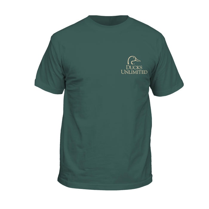 Ducks Unlimited Original Logo Short Sleeve T-Shirt in Blue Spruce