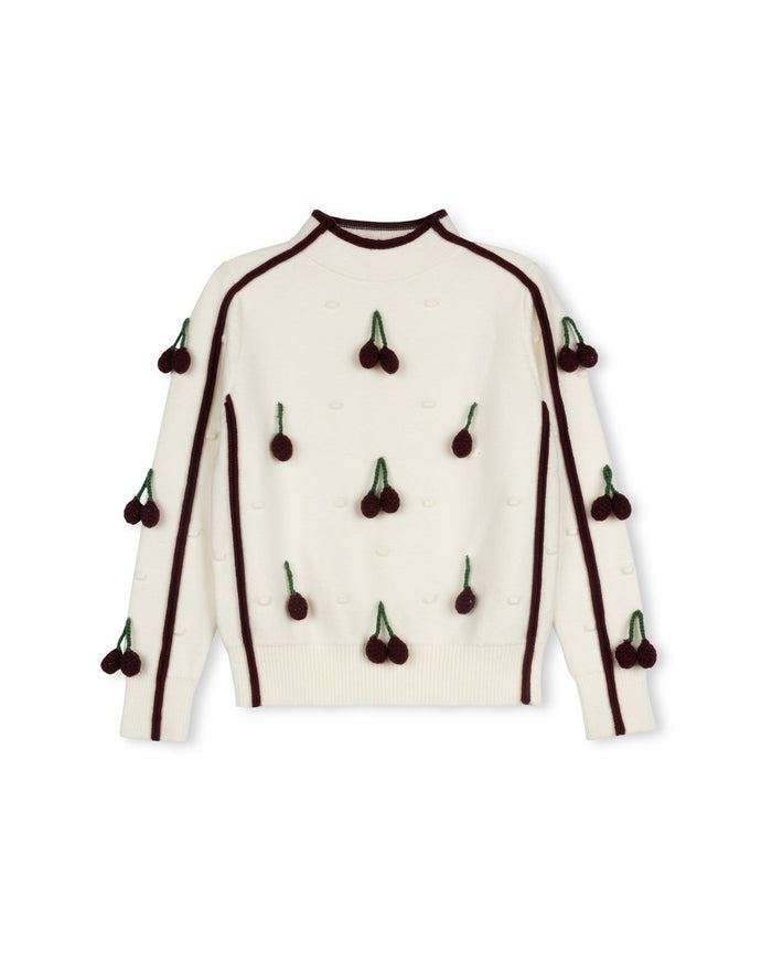 Ellin Cherry Knit Sweater - Junees