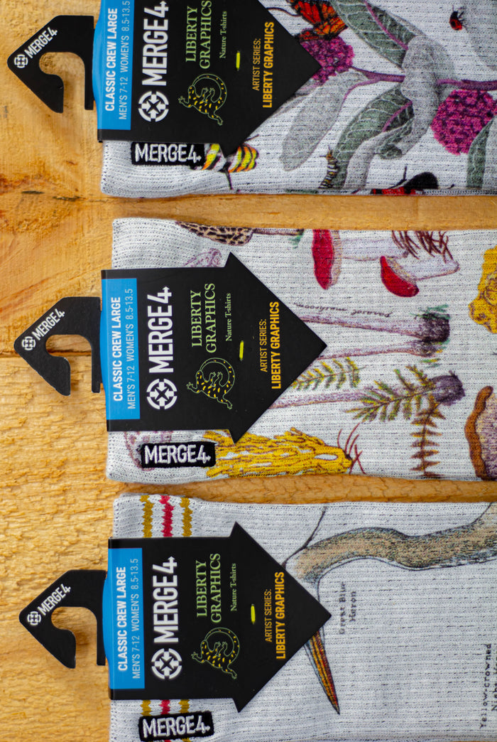 Field Guide to Herons Socks by Merge4