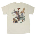 Field Guide To Owls Adult Stone T-shirt